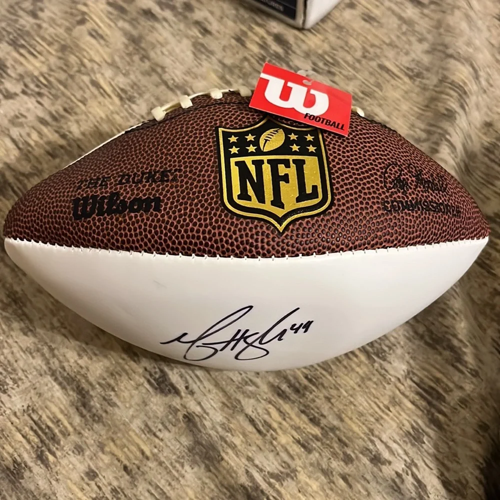 Wilson No box SIGNED Autographed football #49 - Picture 3 of 9